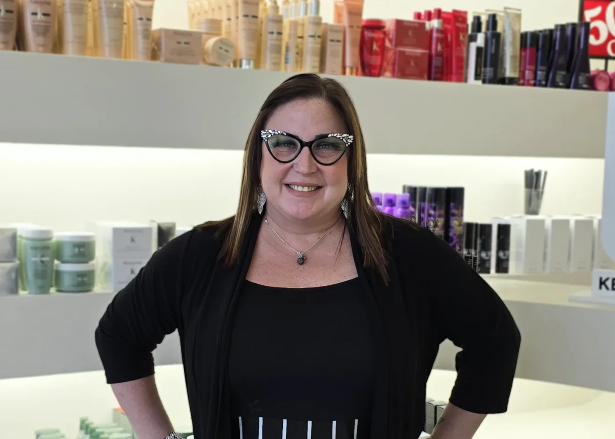 Portrait of Annette a hairstylist at the Fresh & Co. Salons Mullen Way location