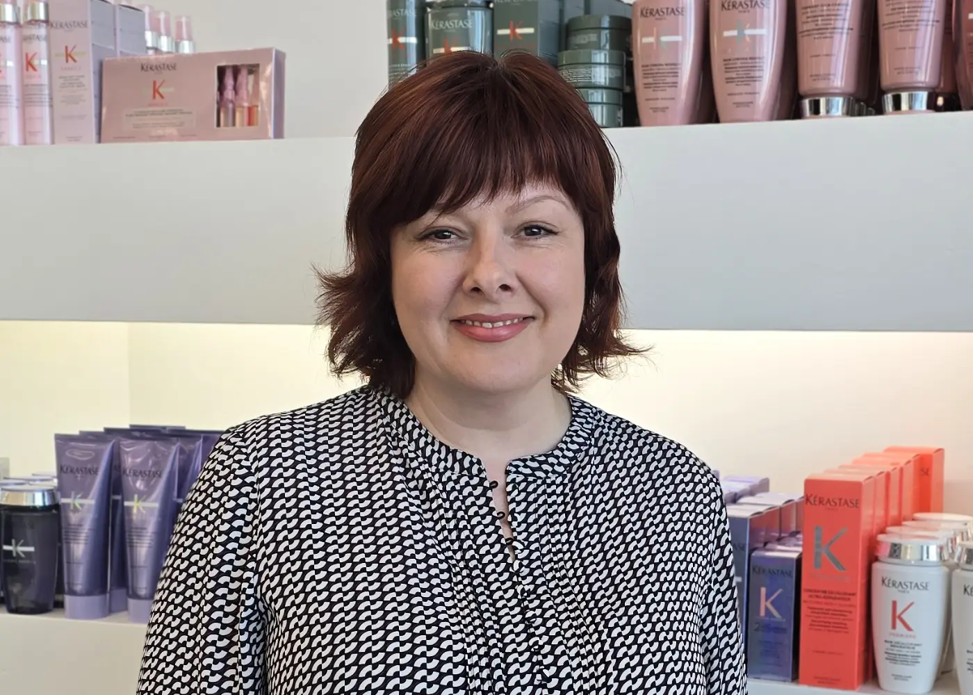 A portrait of Olga, our salon supervisor at our Ellerslie road location