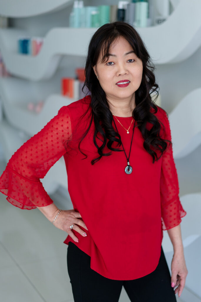Stylist Julie Tang at Fresh & Co. Salons